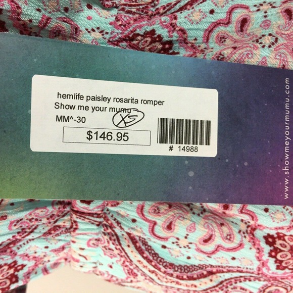 Show Me Your Mumu Paisley Rosarita Romper Playsuit - Picture 6 of 8